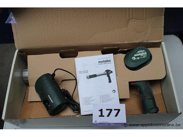 Accu-kitpistool - metabo - kpa 10,3 oplader - metabo toebehoren - handleiding, accessoires - afbeelding 1 van  3