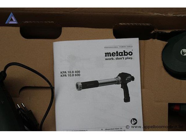 Accu-kitpistool - metabo - kpa 10,3 oplader - metabo toebehoren - handleiding, accessoires - afbeelding 3 van  3