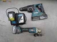 Accu klopboorhamer + accu haakse slijper makita - afbeelding 2 van  6