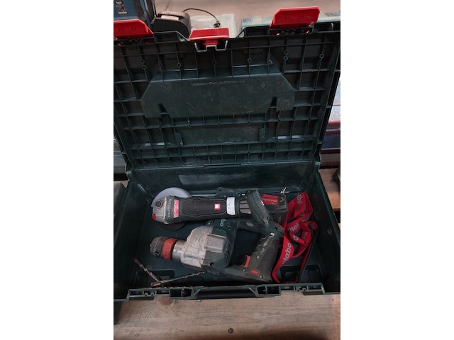 Accu klopboormachine + haakse slijper metabo - afbeelding 1 van  5