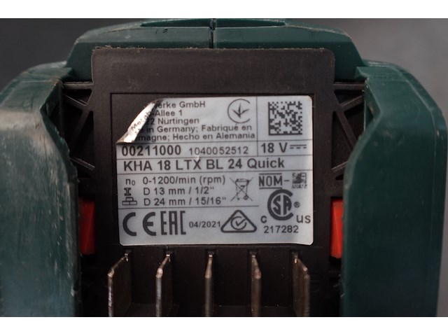 Accu klopboormachine + haakse slijper metabo - afbeelding 6 van  6