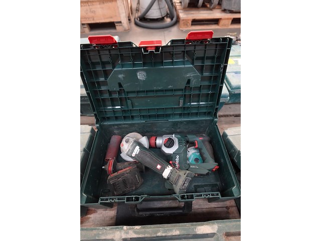 Accu klopboormachine + haakse slijper metabo - afbeelding 1 van  6