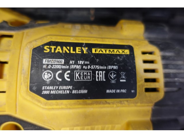 Accu klopboormaxhine stanley - afbeelding 3 van  3