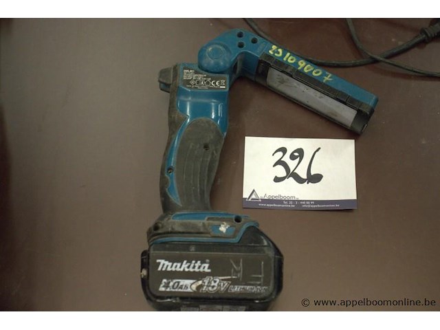 Accu looplamp makita dml801 - afbeelding 1 van  2
