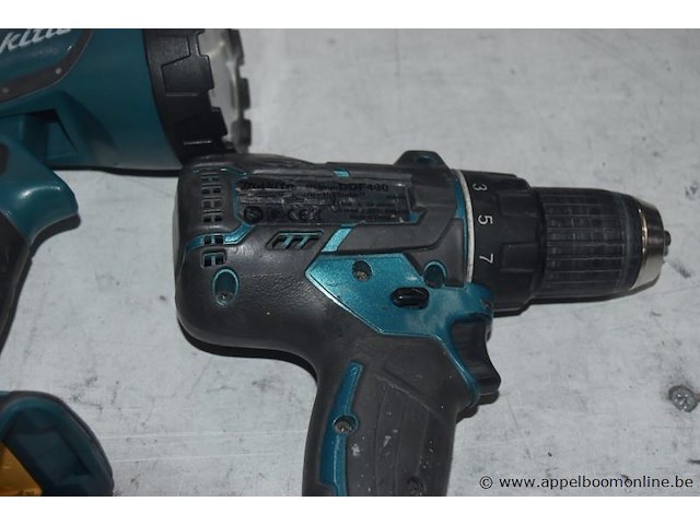 Accu looplmap en boormachine makita, zonder batterij, werking niet gekend - afbeelding 3 van  3