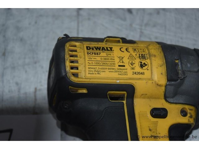 Accu moerenaanzetter dewalt dcf887, werking niet gekend - afbeelding 3 van  3