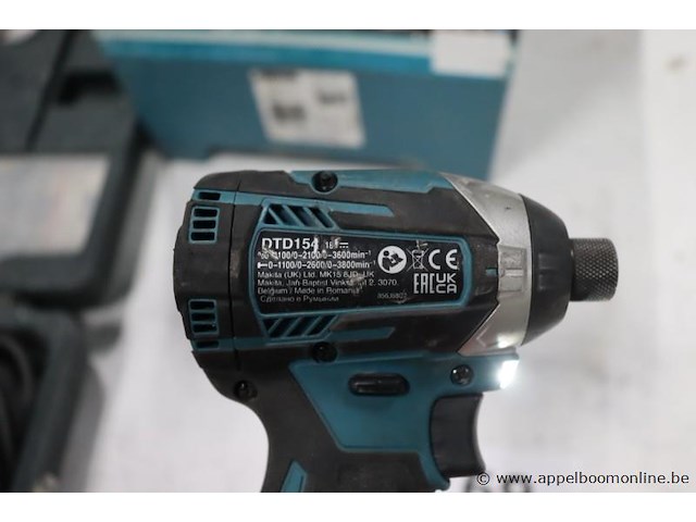 Accu moerenaanzetter makita dtd154, werking niet gekend - afbeelding 2 van  2