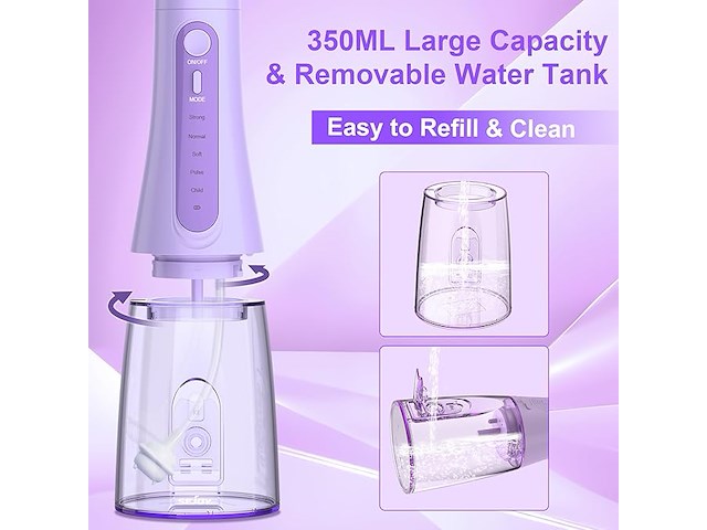 Accu monddouche / oral irrigator - afbeelding 4 van  5