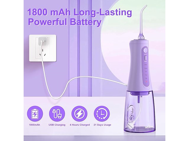 Accu monddouche / oral irrigator - afbeelding 3 van  5