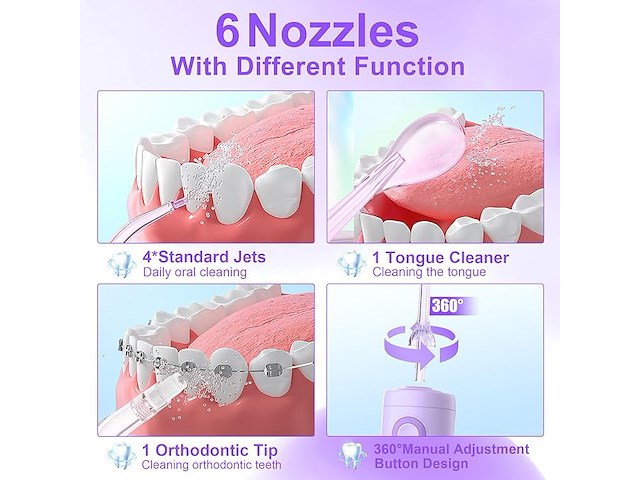 Accu monddouche / oral irrigator - afbeelding 2 van  5