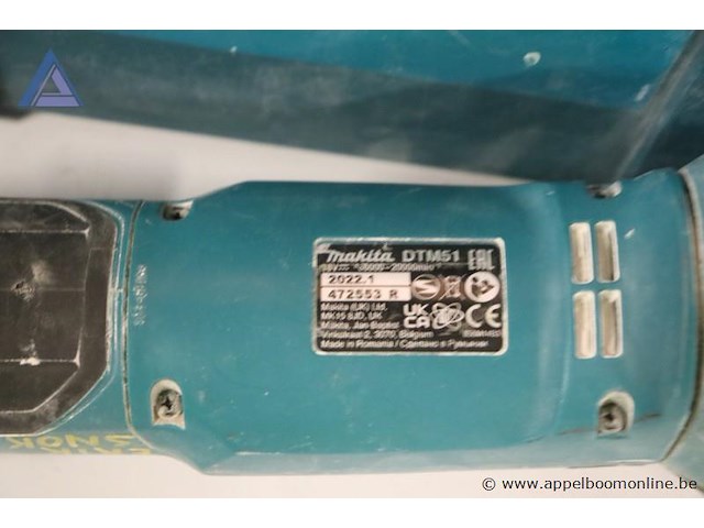 Accu multitool - makita - dtm51 acculader - makita - dc18rc - afbeelding 4 van  4