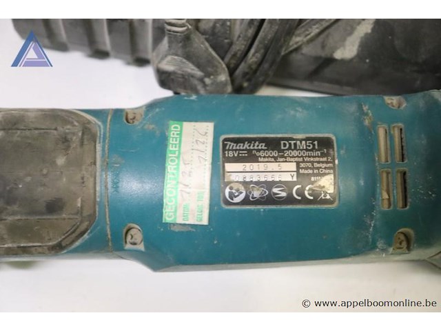 Accu multitool - makita - dtm51 acculader - makita - dc18rc - afbeelding 3 van  3
