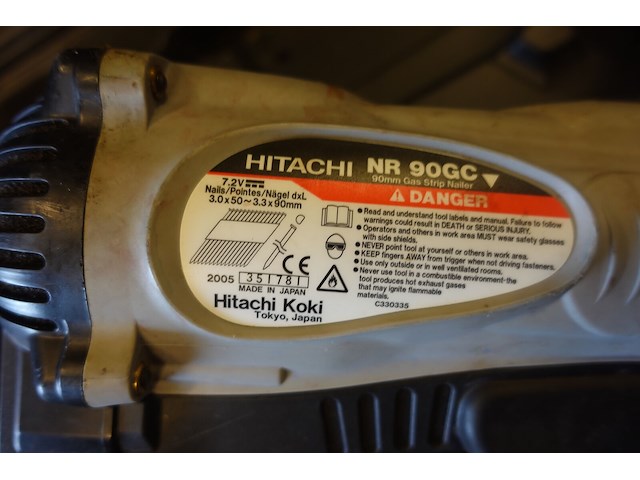 Accu nagelschieter hitachi - afbeelding 2 van  3