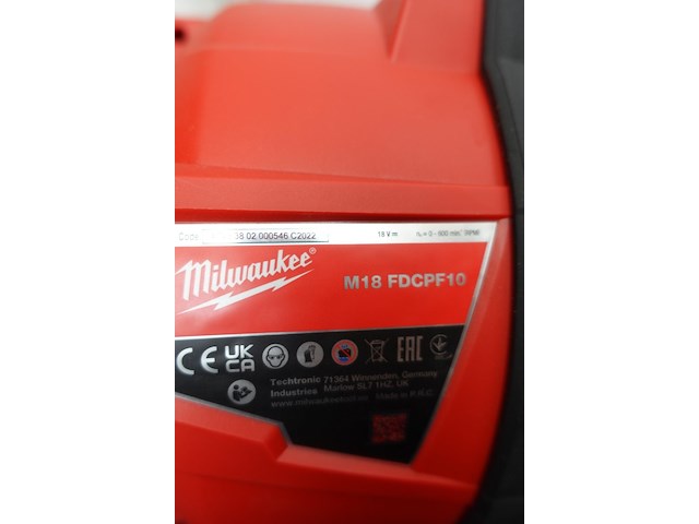 Accu onstoppingmachine milwaukee - afbeelding 5 van  8