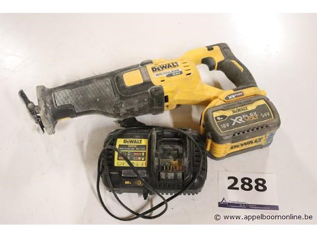 Accu reciprozaag dewalt dcs389, vv oplader - afbeelding 1 van  3