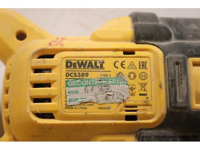 Accu reciprozaag dewalt dcs389, vv oplader - afbeelding 3 van  3