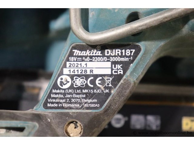 Accu reciprozaag makita djr187, zonder batterij - afbeelding 3 van  3