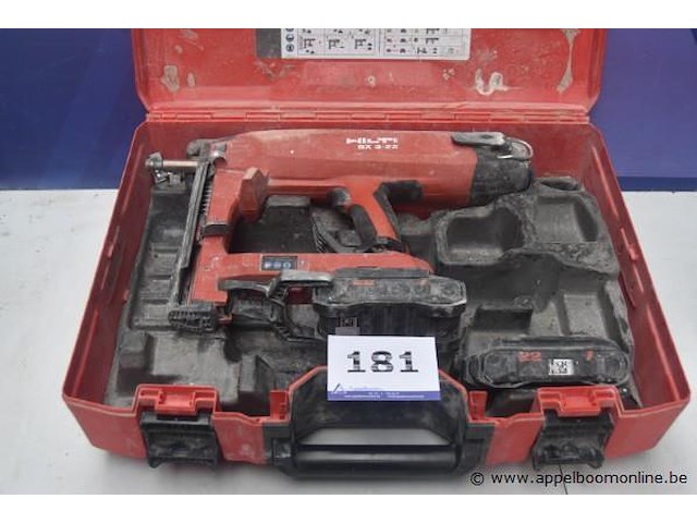 Accu schiethamer hilti bx 3-22 zonder lader, werking niet gekend, in koffer - afbeelding 1 van  3