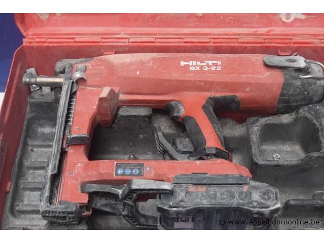 Accu schiethamer hilti bx 3-22 zonder lader, werking niet gekend, in koffer - afbeelding 2 van  3