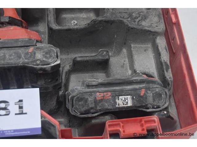 Accu schiethamer hilti bx 3-22 zonder lader, werking niet gekend, in koffer - afbeelding 3 van  3