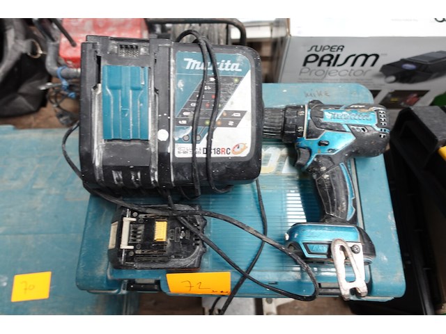Accu schroefboormachine makita + koffers - afbeelding 2 van  4