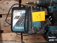 Accu schroefboormachine makita + lader - afbeelding 3 van  4