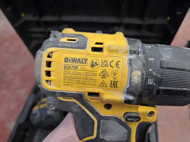 Accu schroefmachine dewalt dcd709 - afbeelding 3 van  5