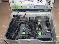 Accu schroefmachine festool plus lader en batterij - afbeelding 1 van  2