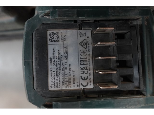 Accu schroefmachine + haakse slijper metabo - afbeelding 5 van  5
