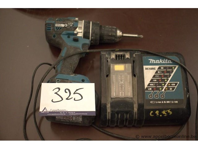 Accu schroefmachine makita dhp484, vv oplader - afbeelding 1 van  2