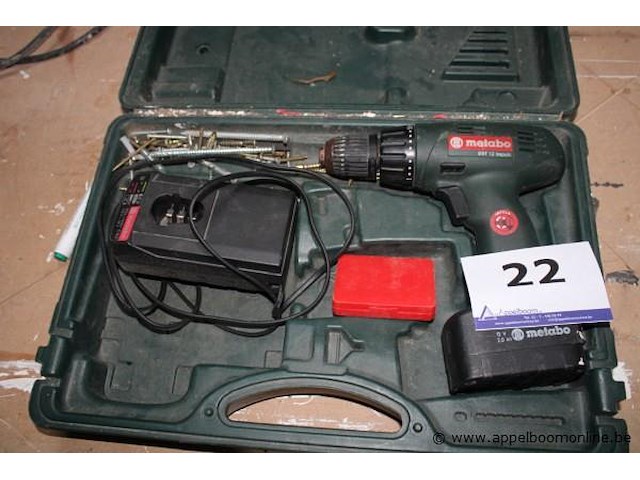 Accu schroefmachine metabo, bst 12 impuls plus lader - afbeelding 1 van  2