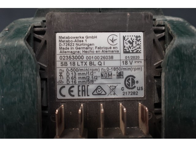 Accu schroefmachine metabo - afbeelding 3 van  4