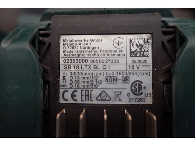 Accu schroefmachine metabo - afbeelding 3 van  3