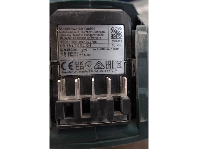 Accu schroefmachine metabo - afbeelding 3 van  4