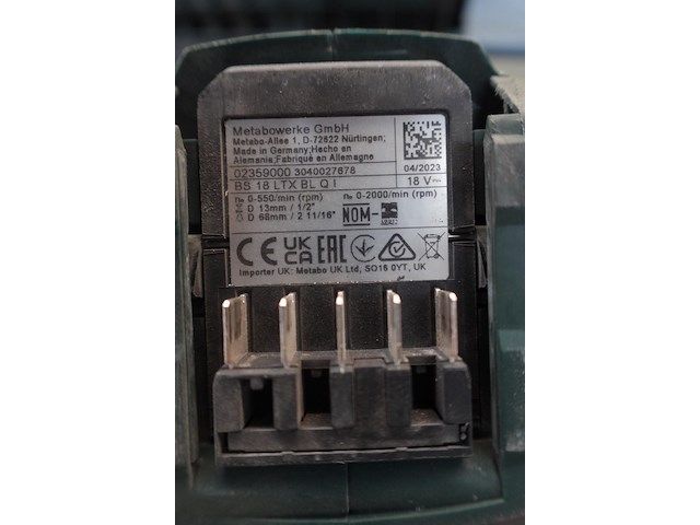 Accu schroefmachine metabo - afbeelding 3 van  3