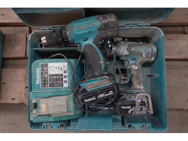 Accu schroefmachine+ slagmoermachine makita - afbeelding 2 van  6