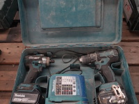 Accu schroefmachine+ slagmoermachine makita - afbeelding 1 van  7