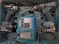 Accu schroefmachine+ slagmoermachine makita - afbeelding 2 van  7