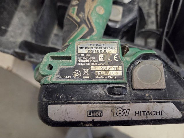 Accu schroemachine hitatchi ds18djl - afbeelding 4 van  5