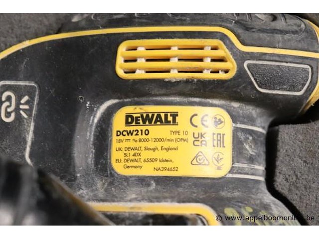 Accu schuurmachine dewalt dcw210 - afbeelding 4 van  4