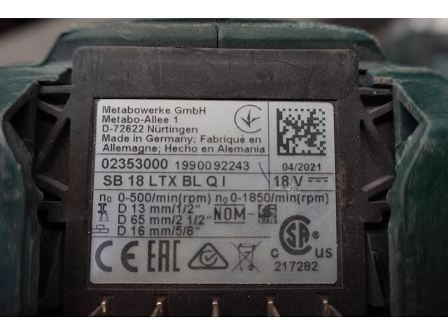 Accu set metabo - afbeelding 3 van  8