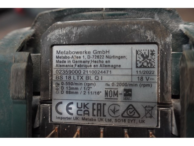 Accu set metabo - afbeelding 5 van  8
