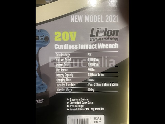 Accu slagmoersleutel 20v - afbeelding 5 van  6