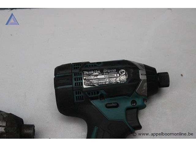 Accu slagschroevendraaier - makita - dtd154 accuboormachine - makita - dhp481 accu - makita - 18v 5.0ah - afbeelding 3 van  5