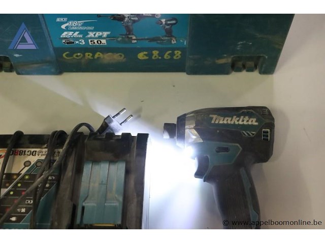 Accu slagschroevendraaier - makita - dtd154 oplader - makita - dc18rc - afbeelding 3 van  3