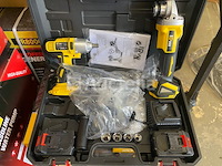 Accu slijper en slagmoersleutel set 36v 4ah - afbeelding 1 van  6