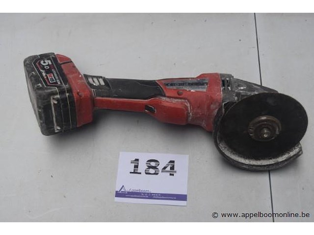 Accu slijpmachine milwaukee m14, met batterij, zonder lader, werking niet gekend - afbeelding 1 van  3