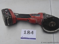 Accu slijpmachine milwaukee m14, met batterij, zonder lader, werking niet gekend - afbeelding 1 van  3