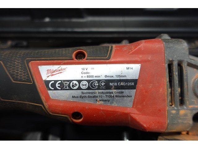 Accu slijpschijfmachine milwaukee - afbeelding 2 van  2