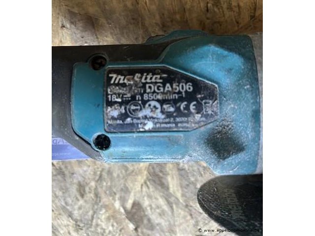 Accu slijptol makita dga 506 - afbeelding 2 van  2